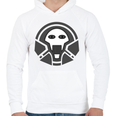 PRINTFASHION skull_1 - Férfi kapucnis pulóver - Fehér