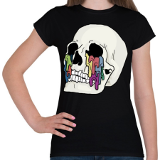 PRINTFASHION Skull cry - Női póló - Fekete női póló