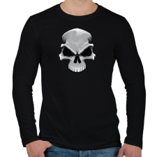 PRINTFASHION Skull - Férfi hosszú ujjú póló - Fekete férfi póló