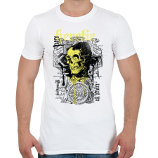 PRINTFASHION skull - Férfi póló - Fehér férfi póló