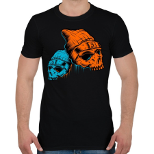 PRINTFASHION Skull - Férfi póló - Fekete férfi póló