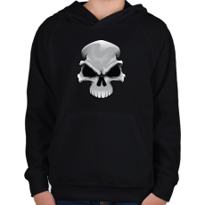 PRINTFASHION Skull - Gyerek kapucnis pulóver - Fekete