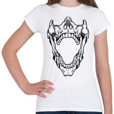 PRINTFASHION Skull - Női póló - Fehér női póló