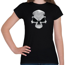 PRINTFASHION Skull - Női póló - Fekete női póló