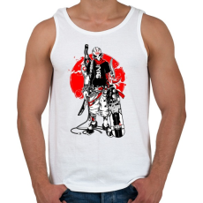 PRINTFASHION Skull Punk Teneeger - Férfi atléta - Fehér