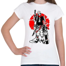 PRINTFASHION Skull Punk Teneeger - Női póló - Fehér