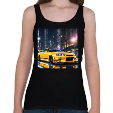 PRINTFASHION skyline - Női atléta - Fekete női trikó