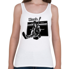 PRINTFASHION slash 2 - Női atléta - Fehér női trikó