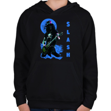 PRINTFASHION slash-blue - Gyerek kapucnis pulóver - Fekete