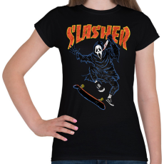 PRINTFASHION Slasher - Női póló - Fekete