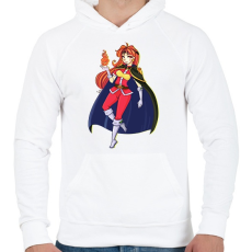 PRINTFASHION Slayer Lina - Férfi kapucnis pulóver - Fehér