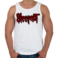 PRINTFASHION Sleepnot - Férfi atléta - Fehér atléta, trikó