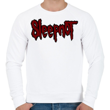 PRINTFASHION Sleepnot - Férfi pulóver - Fehér férfi pulóver, kardigán