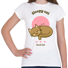 PRINTFASHION sleepycat - Női póló - Fehér