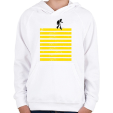 PRINTFASHION Slide on stripes - Gyerek kapucnis pulóver - Fehér gyerek pulóver, kardigán