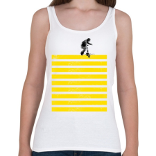 PRINTFASHION Slide on stripes - Női atléta - Fehér női trikó