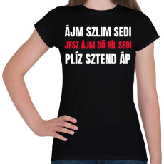 PRINTFASHION SLIM SHADY FONETIKUS - Női póló - Fekete