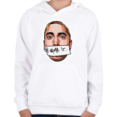 PRINTFASHION Slim Shady - Gyerek kapucnis pulóver - Fehér
