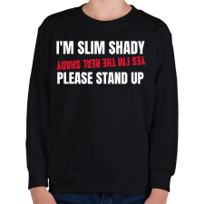 PRINTFASHION SLIM SHADY - Gyerek pulóver - Fekete gyerek pulóver, kardigán