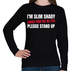 PRINTFASHION SLIM SHADY - Női pulóver - Fekete