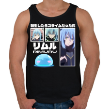 PRINTFASHION Slime Rimuru - Férfi atléta - Fekete atléta, trikó