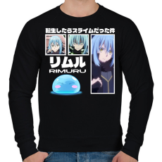 PRINTFASHION Slime Rimuru - Férfi pulóver - Fekete