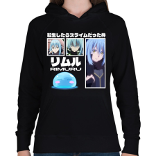 PRINTFASHION Slime Rimuru - Női kapucnis pulóver - Fekete női pulóver, kardigán