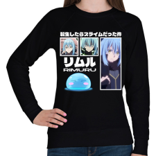 PRINTFASHION Slime Rimuru - Női pulóver - Fekete női pulóver, kardigán