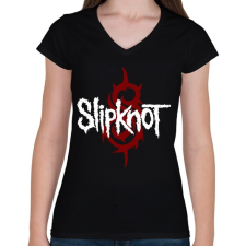 PRINTFASHION Slipknot - Női V-nyakú póló - Fekete női póló