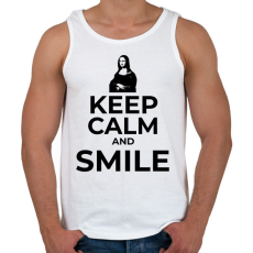 PRINTFASHION SMILE - Férfi atléta - Fehér