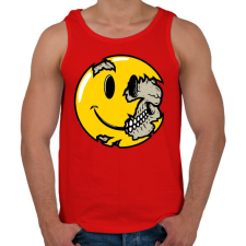 PRINTFASHION Smile koponya - Férfi atléta - Piros atléta, trikó