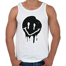 PRINTFASHION Smiley - Férfi atléta - Fehér