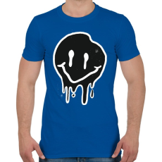 PRINTFASHION Smiley - Férfi póló - Királykék