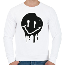 PRINTFASHION Smiley - Férfi pulóver - Fehér férfi pulóver, kardigán