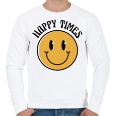 PRINTFASHION Smiley - Férfi pulóver - Fehér