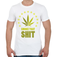 PRINTFASHION smoke that shit - Férfi póló - Fehér férfi póló