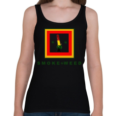 PRINTFASHION SMOKE WEED - Női atléta - Fekete