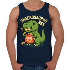 PRINTFASHION Snackosaurus Rex - Férfi atléta - Sötétkék