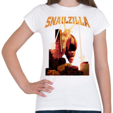 PRINTFASHION SnailZilla - Női póló - Fehér női póló