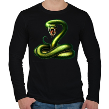 PRINTFASHION snake - Férfi hosszú ujjú póló - Fekete férfi póló