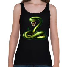 PRINTFASHION snake - Női atléta - Fekete női trikó