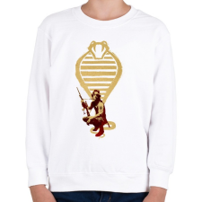 PRINTFASHION Snake plusskin - Gyerek pulóver - Fehér gyerek pulóver, kardigán