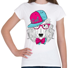 PRINTFASHION Snapback Dog - Női póló - Fehér női póló