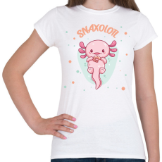 PRINTFASHION Snaxolotl - Női póló - Fehér