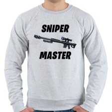 PRINTFASHION Sniper Master - Fortnite (Fekete) - Férfi pulóver - Sport szürke férfi pulóver, kardigán