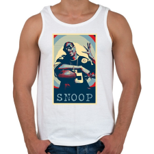 PRINTFASHION Snoop dog - Férfi atléta - Fehér atléta, trikó