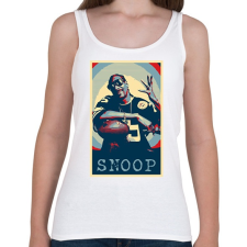 PRINTFASHION Snoop dog - Női atléta - Fehér női trikó