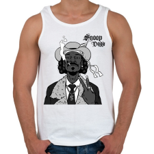 PRINTFASHION Snoop Dogg - Férfi atléta - Fehér atléta, trikó
