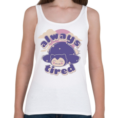 PRINTFASHION Snorlax always tired - Női atléta - Fehér