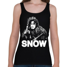 PRINTFASHION SNOW - Női atléta - Fekete női trikó